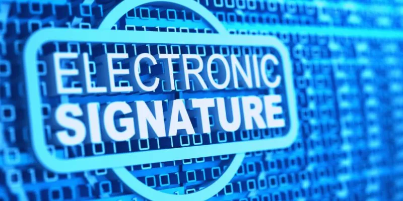 Electronic Signature App Interface