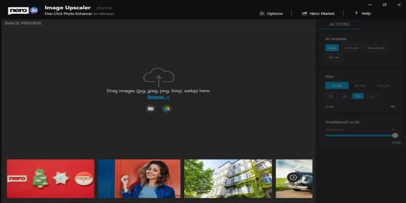 High-Quality Image Enhancement with Nero AI