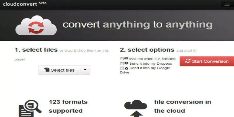 CloudConvert Interface