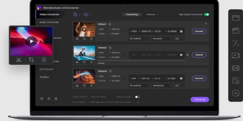 Wondershare UniConverter for converting TS to AVI