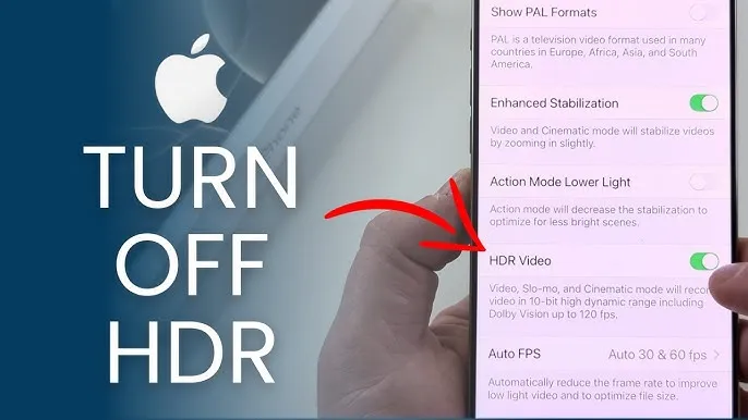 Turn Off HDR on iPhone