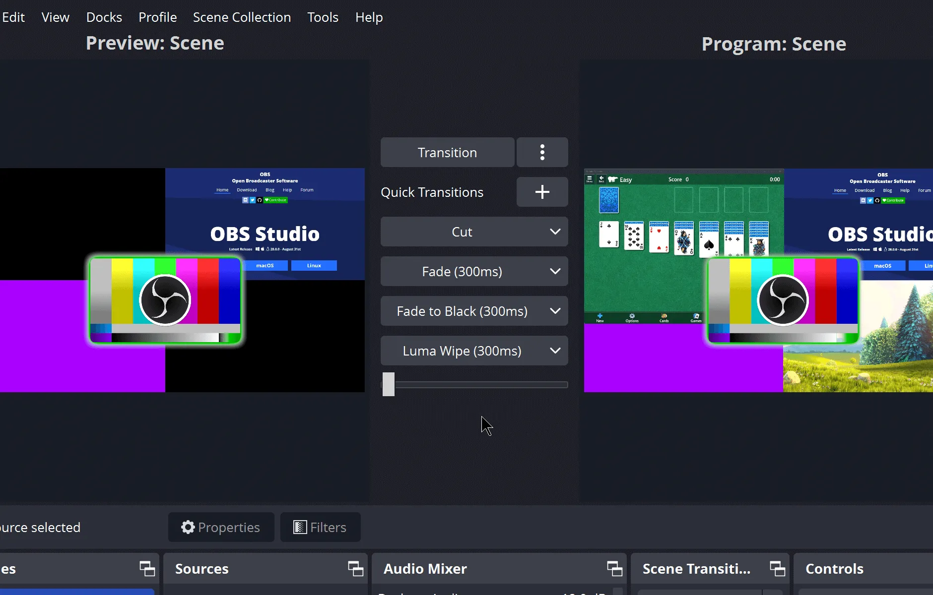 OBS Studio Interface