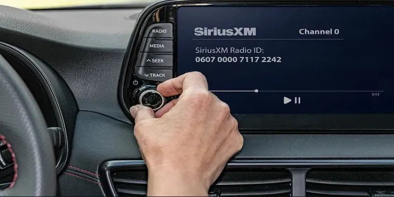 User signing up for SiriusXM plan