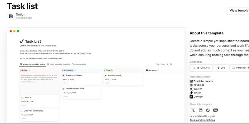 Notion Interface