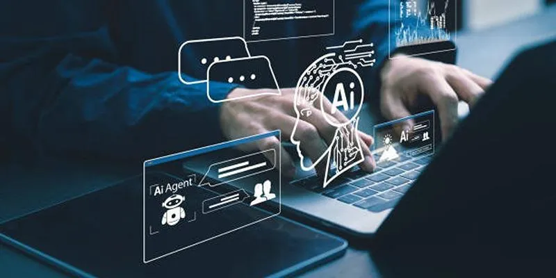 AI Sales Assistant Illustration