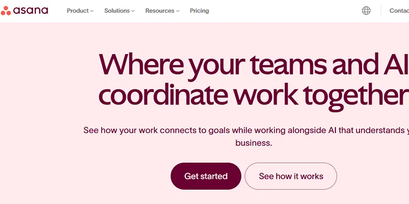 Asana interface showing project tracking and task management