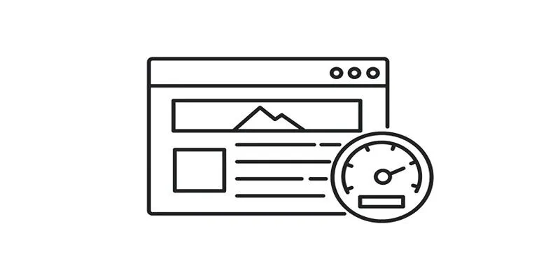 A high-speed internet graphic illustrating fast website performance