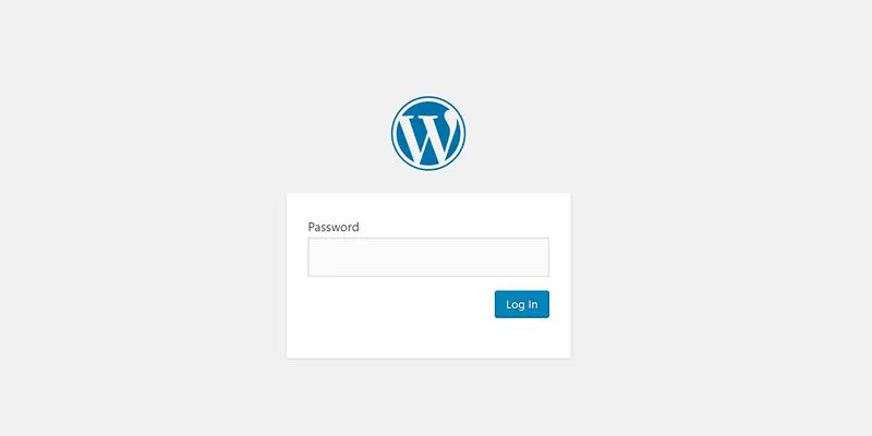 WordPress Password Protection