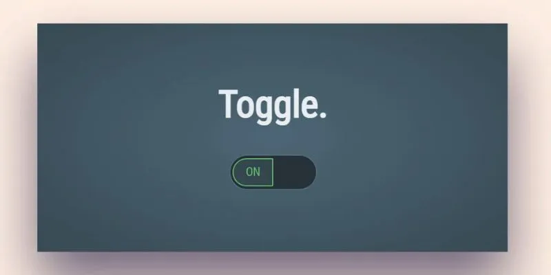 Toggle effect in action
