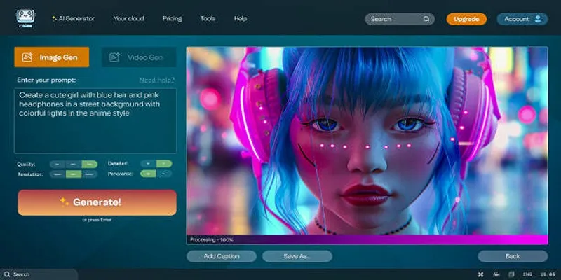 Video editing software on a computer screen
