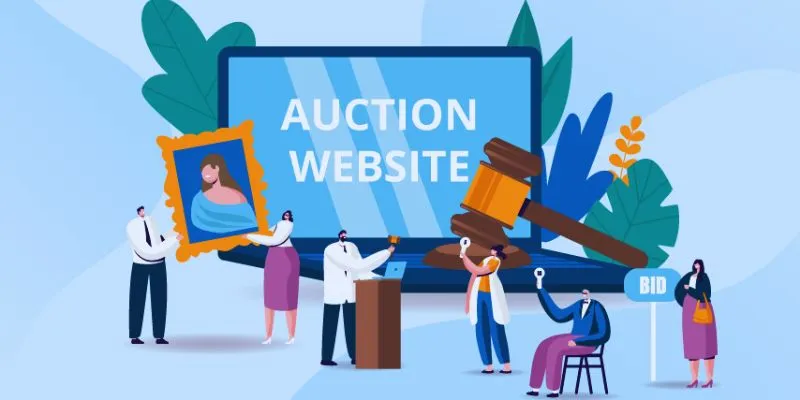 A modern auction website interface