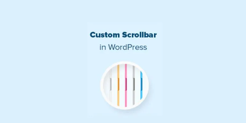 Example of custom scrollbar effects on a webpage