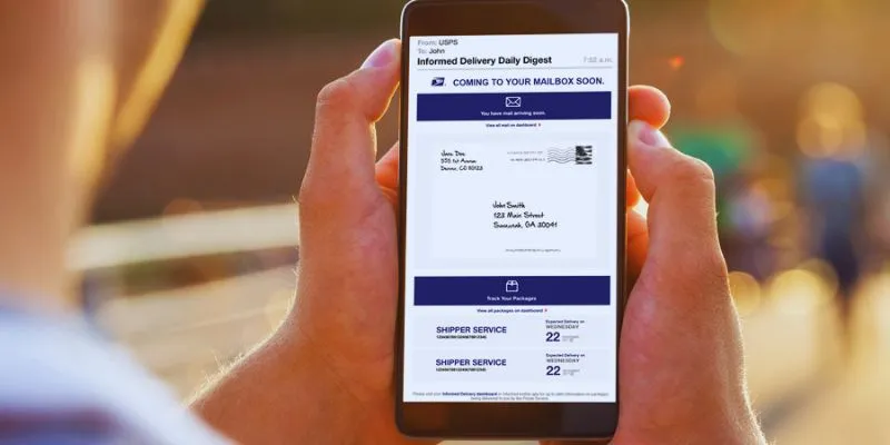 Image of USPS Informed Delivery App interface