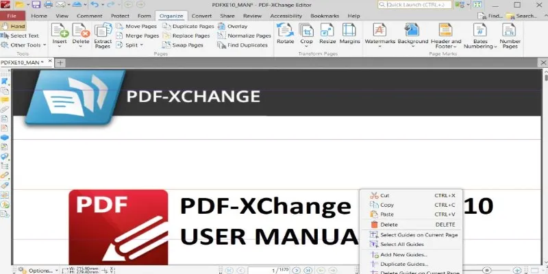 PDF-XChange Editor screenshot