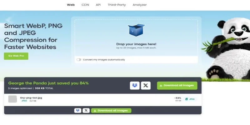 Online image compression tools