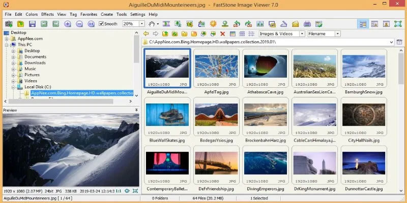 FastStone Image Viewer
Interface