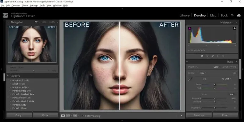 Manual editing with the Clone Stamp tool