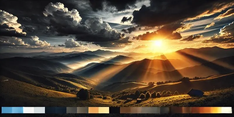 Editing interface showing RAW image adjustments