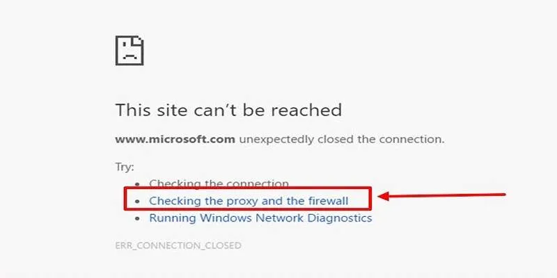 Check Internet Connection and Firewall Settings