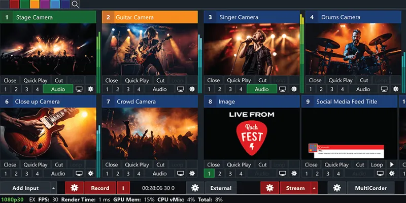 vMix User Interface