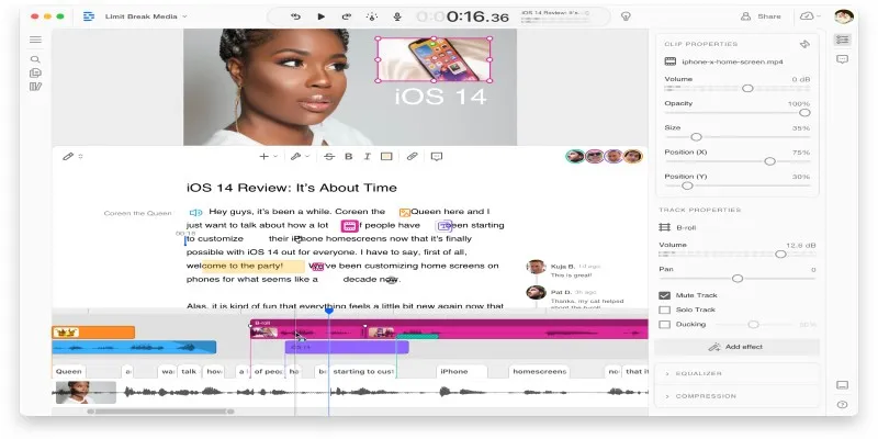 Descript-editing-interface