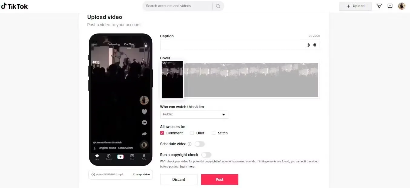 Prevent TikTok video issues