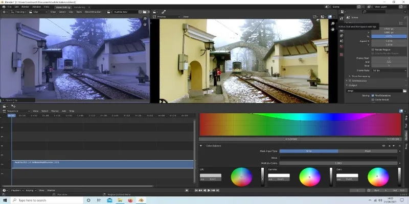 Video editing software interface showcasing various editing tools