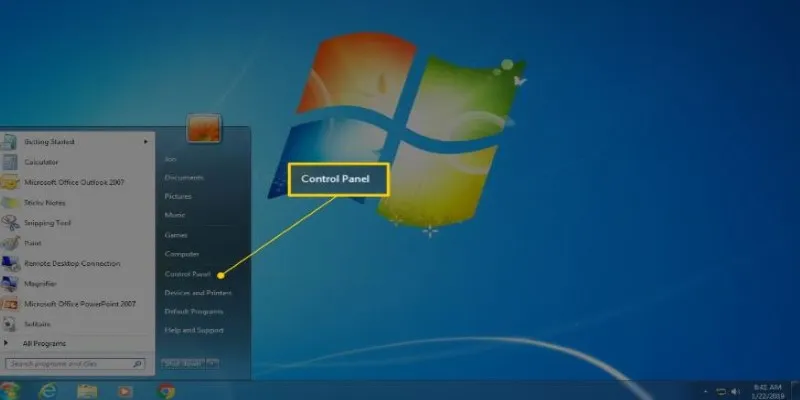 DLNA media streaming options in Windows Control Panel