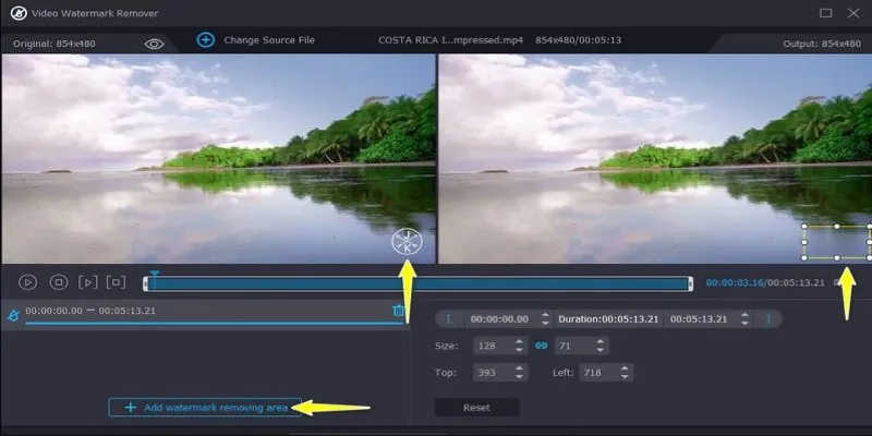 Vidmore Online Watermark Remover Interface
