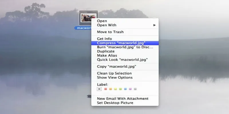 macOS Compression Tool Interface