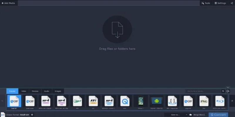 Movavi Video Converter interface showing conversion process