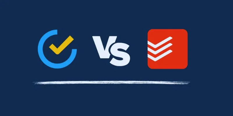 Comparison of TickTick and Todoist interfaces