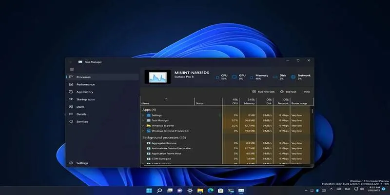 Task Manager Screenshot