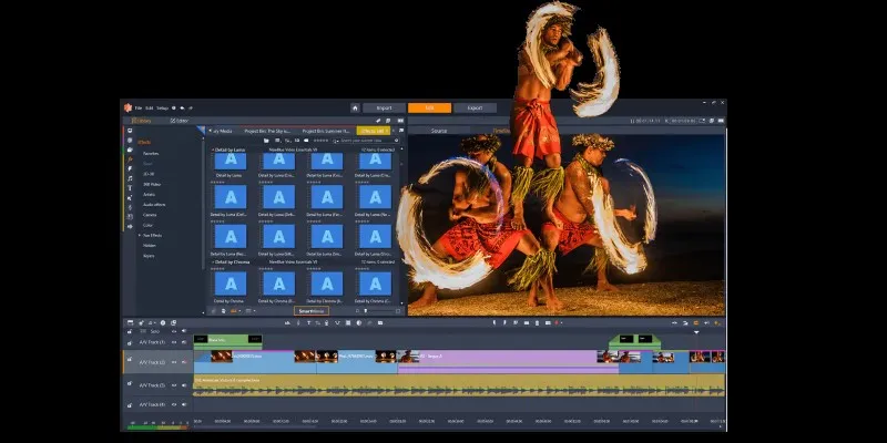 Pinnacle Studio Editing Interface