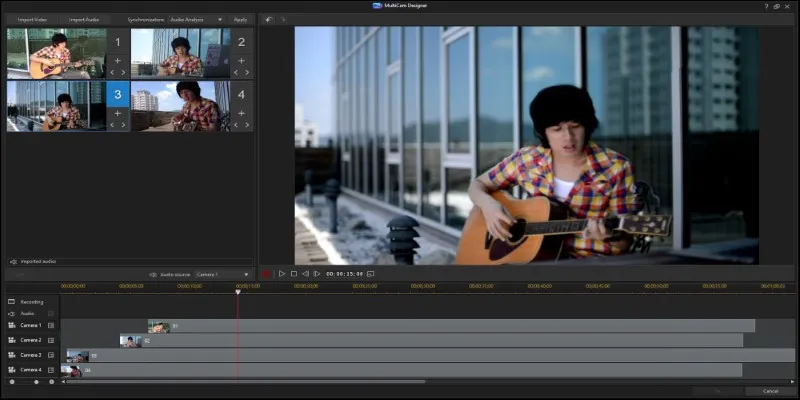 MultiCam Editing in PowerDirector