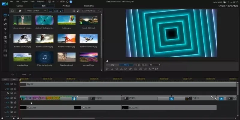 PowerDirector Interface