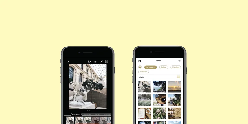 VSCO app interface showcasing its unique editing tools