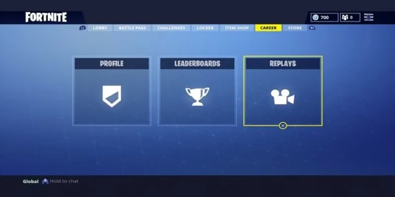 Fortnite Career Tab