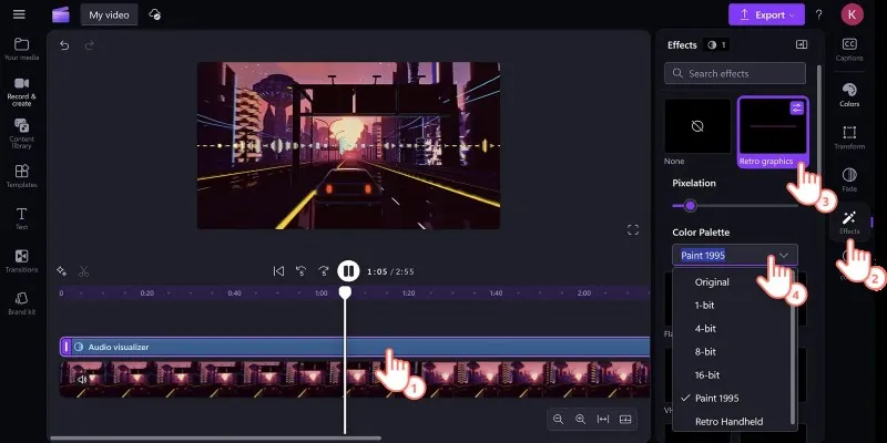 Layering music with visual montages
