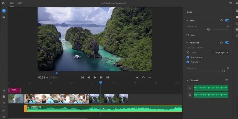 Adobe Premiere Rush Interface