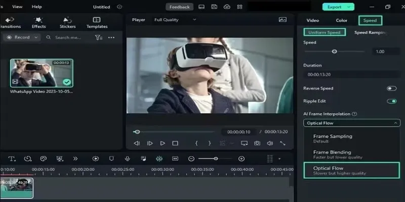 Time Interpolation Methods in After Effects