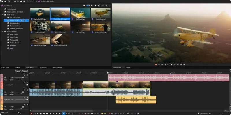 Vegas Pro Interface