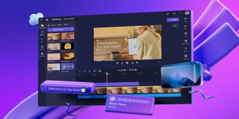Clipchamp interface screenshot