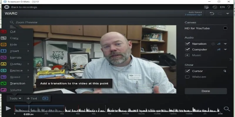 Screencast-O-Matic software interface