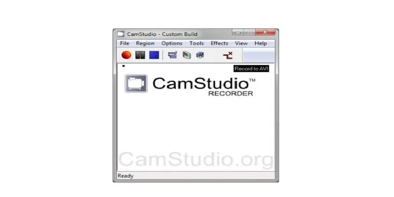CamStudio software interface