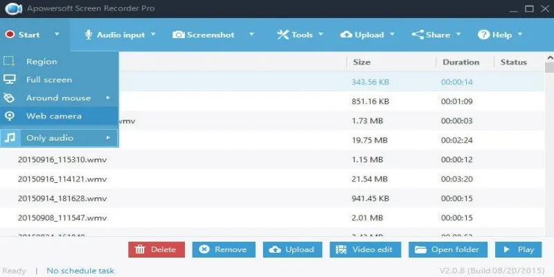 Apowersoft Screen Recorder Pro Interface
