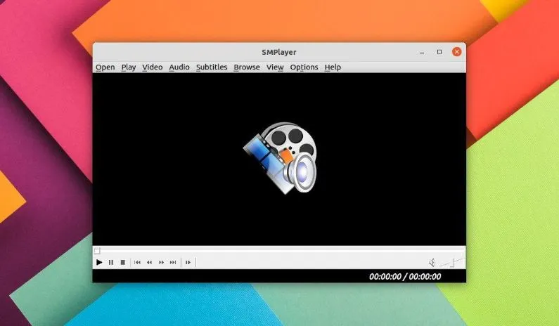 SMPlayer interface showing video playback with controls