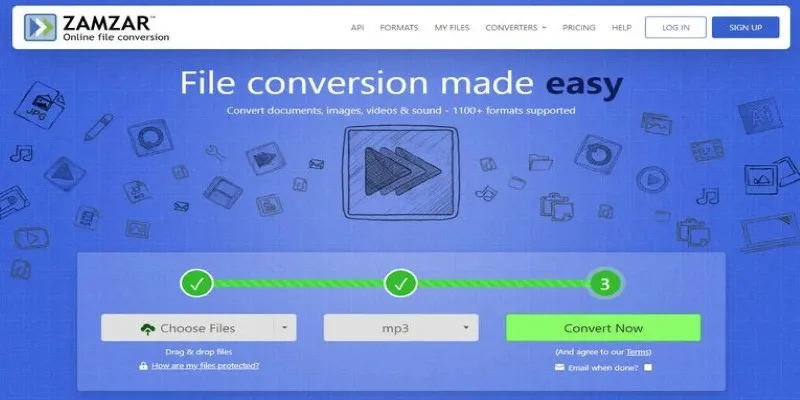 Online converter interface
