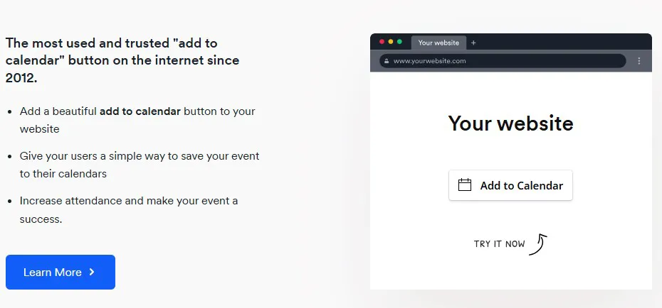 Add Calendar Button