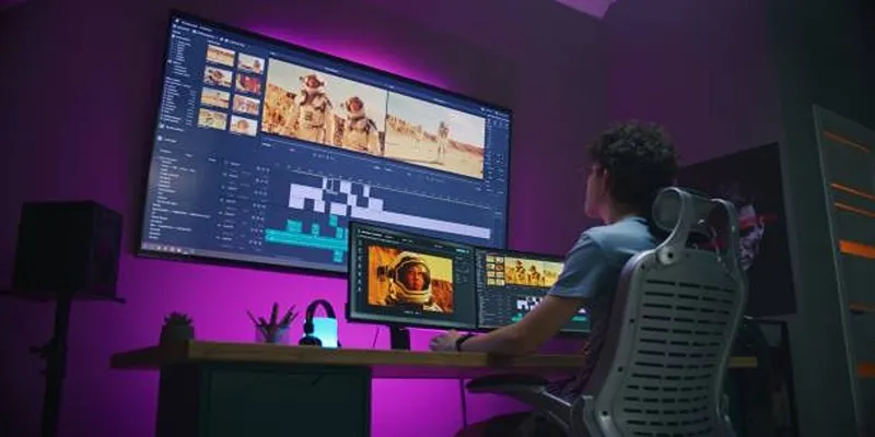Split screen video showcase